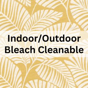 bleach cleanable indoor/outdoor fabric care instructions